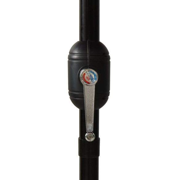 Umbrelă gradină 3 niveluri - Aluminiu - Negru - 3m Umbrelă gradină 3 niveluri - Aluminiu - Negru - 3m