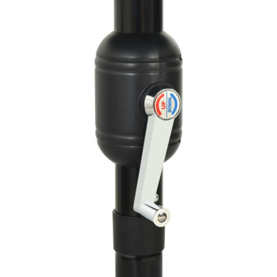 Umbrelă Grădină 3 Niveluri Aluminiu Nisipiu 3,5m