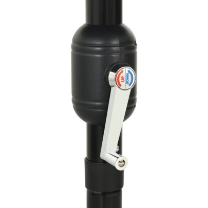 Umbrelă Grădină 3 Niveluri - Verde - Aluminiu - 3,5m