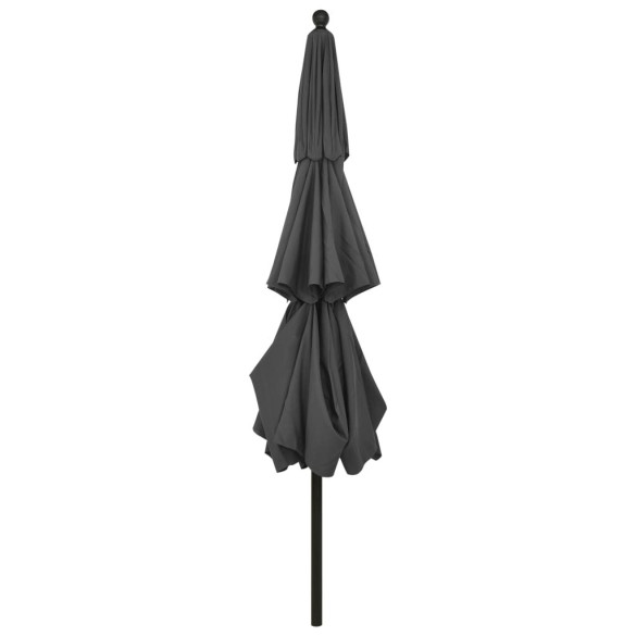 Umbrelă Grădină 3 Niveluri - Aluminiu Antracit 350cm