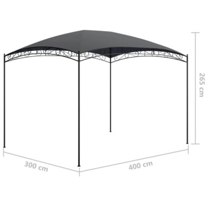 Pavilion Antracit 3x4m - Cort Exterior Rezistent