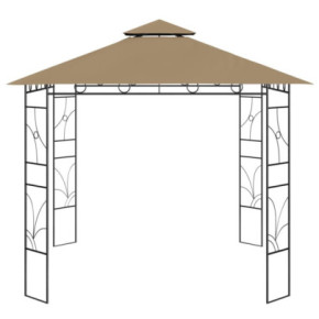 Pavilion Grădină 3x3m Gri Taupe - Cort Exterior Rezistent 2