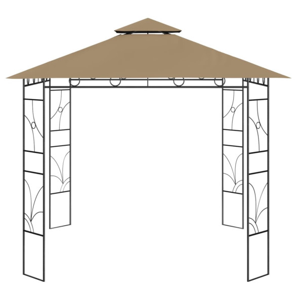 Pavilion Grădină 3x3m Gri Taupe - Cort Exterior Rezistent