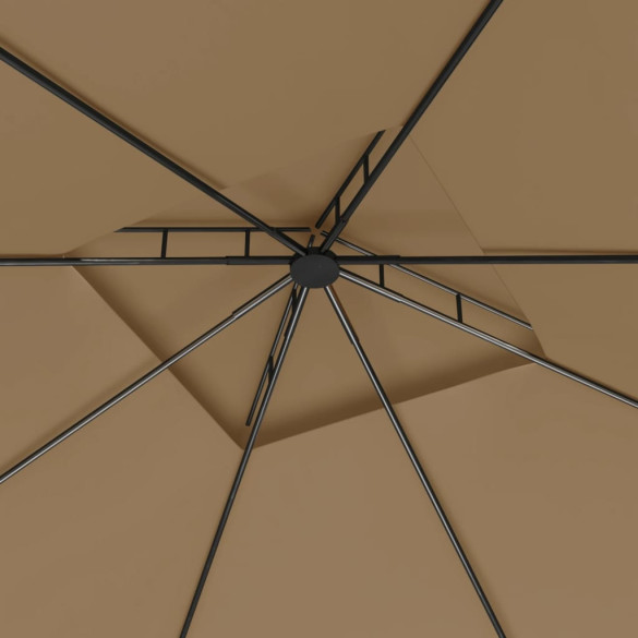 Pavilion Grădină 3x3m Gri Taupe - Cort Exterior Rezistent