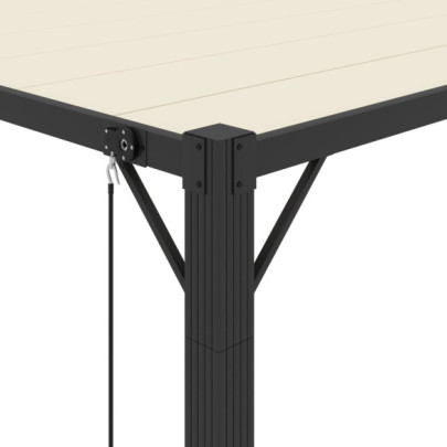 Pavilion cu Acoperiș Reglabil Jaluzea - 3x3 m