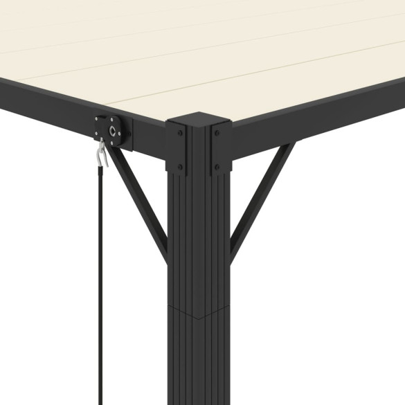 Pavilion cu Jaluzea Reglabilă - 3x4 m - Crem