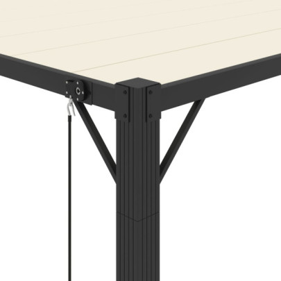 Pavilion cu Jaluzea Reglabilă - 3x4 m - Crem