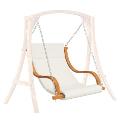 Scaun Balansoar cu Pernă - Leagăn Exterior din Lemn Curbat