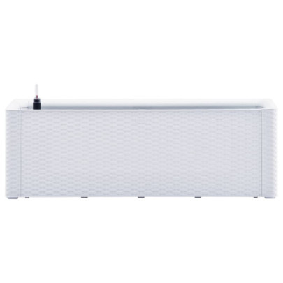 Strat Înălțat Grădină cu Auto-Udare - Alb - 100x43x33 cm