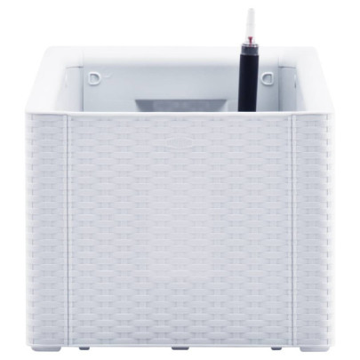 Strat Înălțat Grădină cu Auto-Udare - Alb - 100x43x33 cm