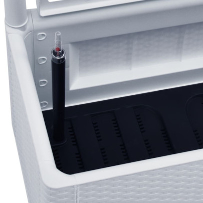 Strat Grădină Înălțat cu Spalier și Sistem Auto-Udare - Alb