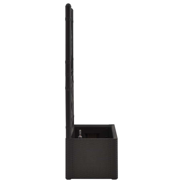 Strat Ridicat Grădină cu Spalier și Auto-udare Antracit