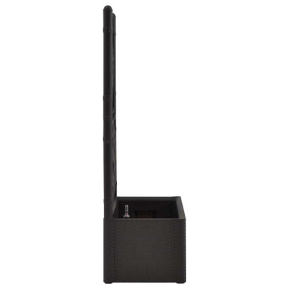 Strat Ridicat Grădină cu Spalier și Auto-udare Antracit