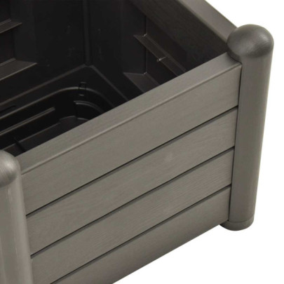 Jardinieră cu Spalier Antracit 43x43x142cm | Livrare Gratuită