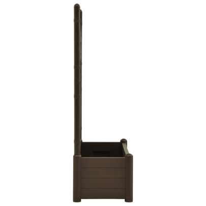 Jardinieră Grădină cu Spalier - Cafeniu - 100x43x142 cm