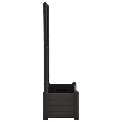 Jardinieră Grădină cu Spalier Antracit 100x43x142cm