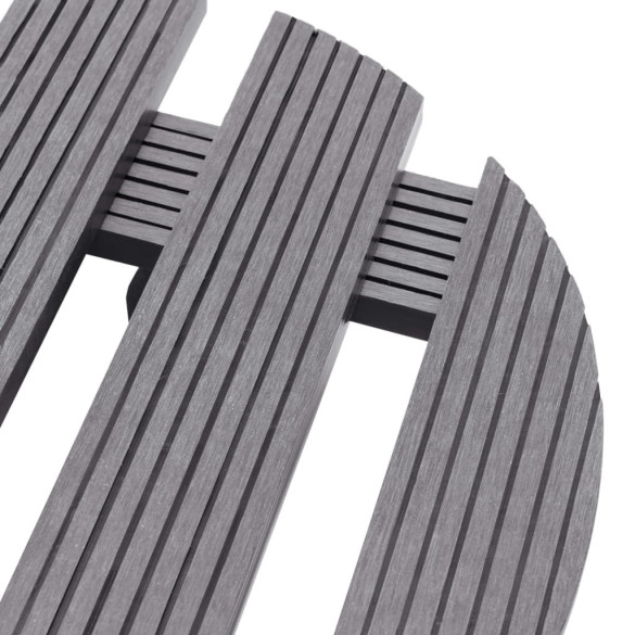 Cărucioare Plante cu Roti - Set 4 Buc - Gri - WPC