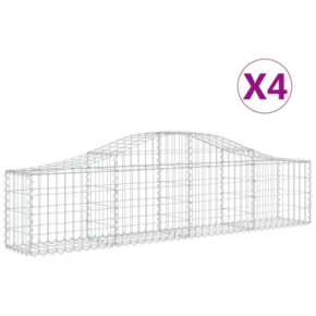 Coșuri Gabion Arcuite Fier Galvanizat - Gard Decorativ 2