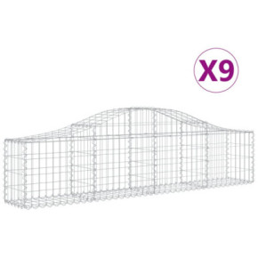 Coșuri Gabion Arcuite Fier Galvanizat | Barieră Decorativă Grădină 2