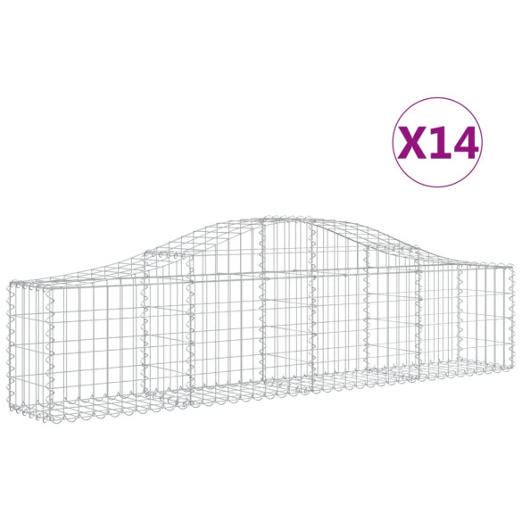 Coșuri Gabion Arcuite Fier Galvanizat | Garduri Decorative