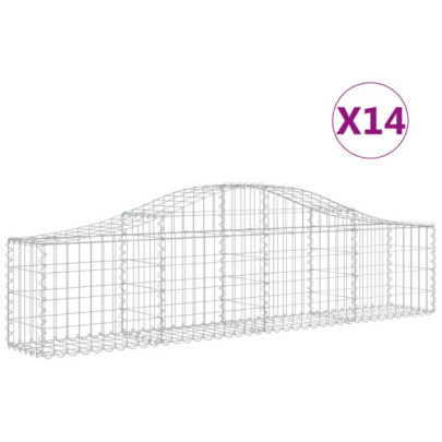 Coșuri Gabion Arcuite Fier Galvanizat | Garduri Decorative