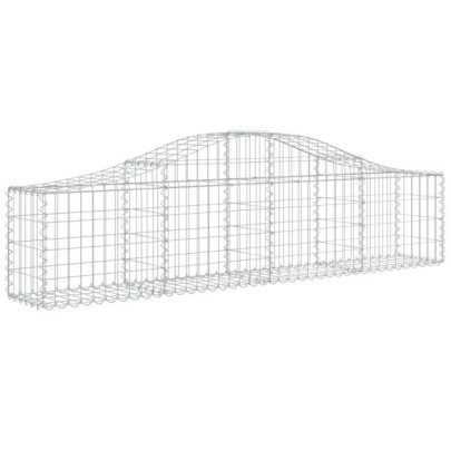 Coșuri Gabion Arcuite Fier Galvanizat - 15 bucăți