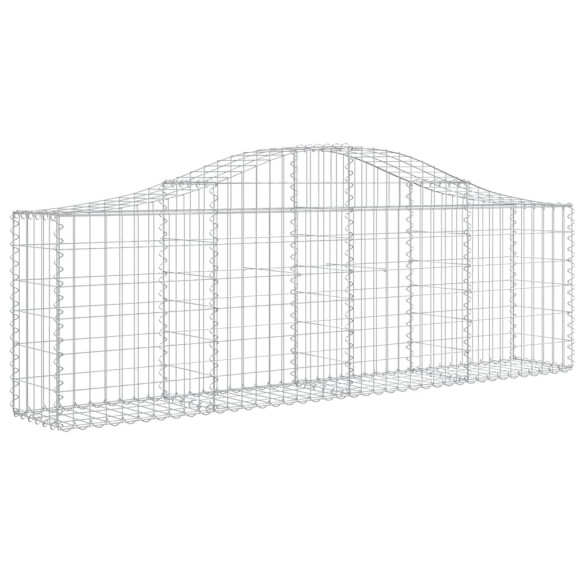 Coșuri Gabion Arcuite Fier Galvanizat - Gard Decorativ