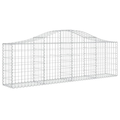 Coșuri Gabion Arcuite Fier Galvanizat - Gard Decorativ