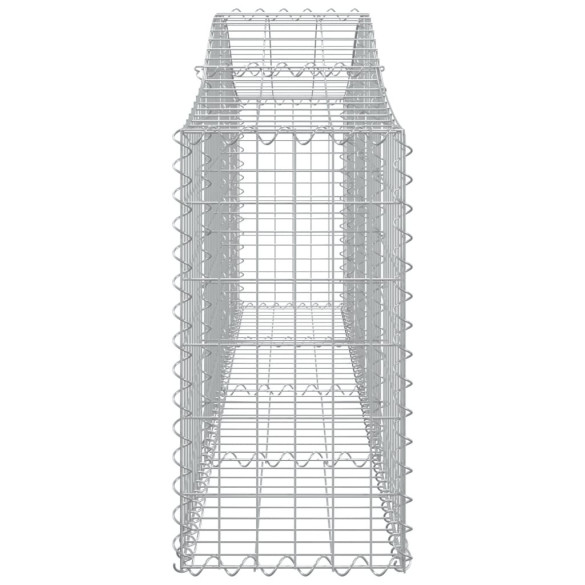Coșuri Gabion Arcuite 4 Bucăți - Fier Galvanizat 200x30x60/80cm
