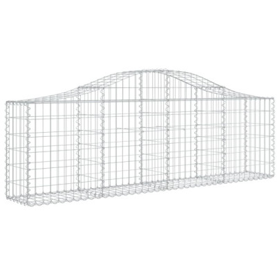 Coșuri Gabion Arcuite Fier Galvanizat - 8 bucăți