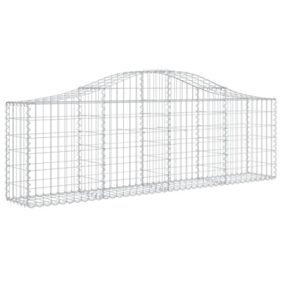 Coșuri Gabion Arcuite 10 buc - Barieră Decorativă Grădină
