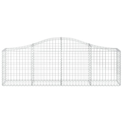 Coșuri Gabion Arcuite - Set 13 Bucăți - Fier Galvanizat Rezistent