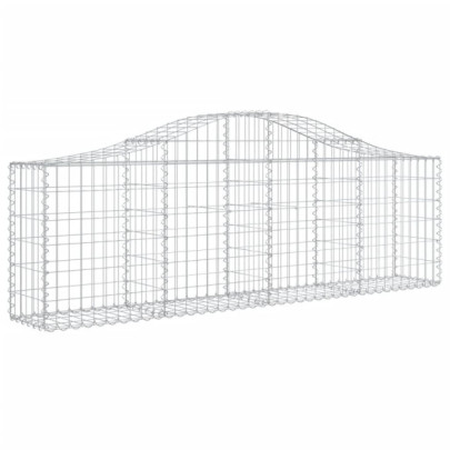 Coșuri Gabion Arcuite 18 buc - Barieră Decorativă Grădină