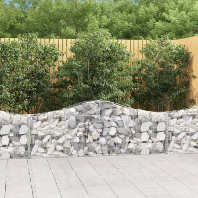 Coșuri Gabion Arcuite Fier Galvanizat | Garduri Decorative