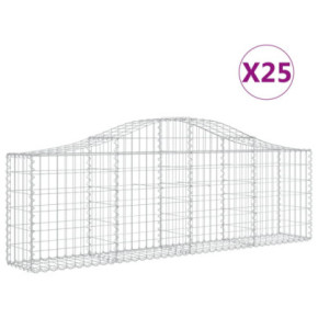 Coșuri Gabion Arcuite Fier Galvanizat | Garduri Decorative 2