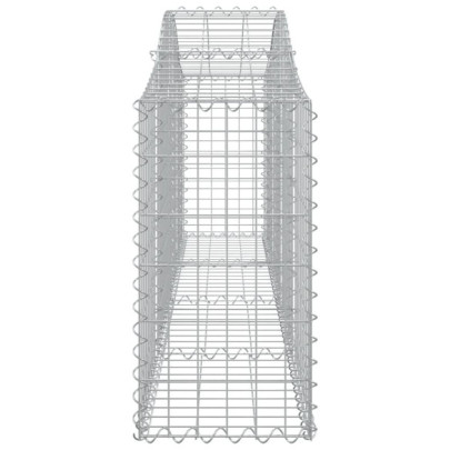 Coșuri Gabion Arcuite Fier Galvanizat - Gard Decorativ