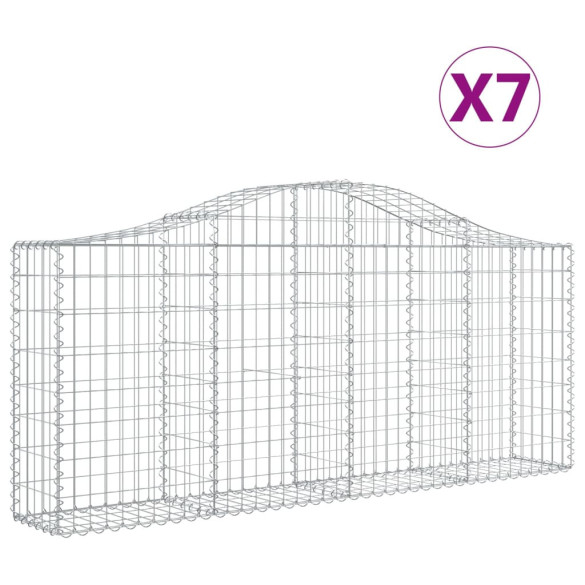 Coșuri Gabion Arcuite Fier Galvanizat | Barieră Decorativă Grădină