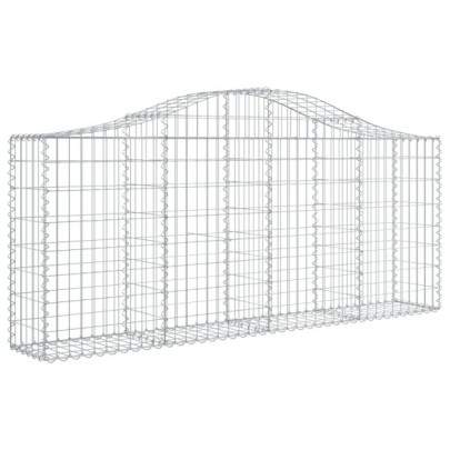 Coșuri Gabion Arcuite Fier Galvanizat | Barieră Decorativă Grădină