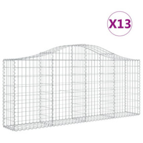 Coșuri Gabion Arcuite Fier Galvanizat | Gard Decorativ 2