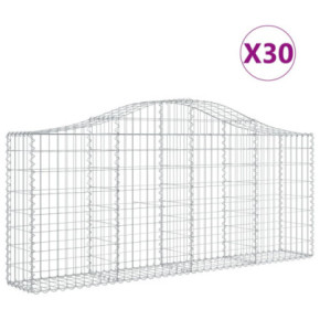Coșuri Gabion Arcuite Fier Galvanizat | Barieră Decorativă Grădină 2