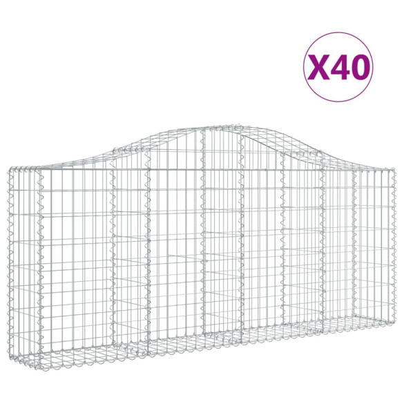 Coșuri Gabion Arcuite Fier Galvanizat | Gard Decorativ