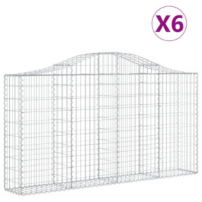 Coșuri Gabion Arcuite Fier Galvanizat | Gard Decorativ 2