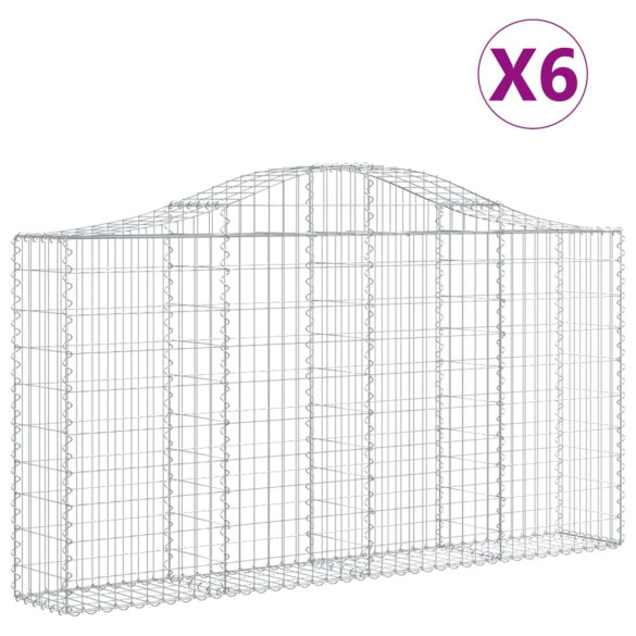 Coșuri Gabion Arcuite Fier Galvanizat | Gard Decorativ