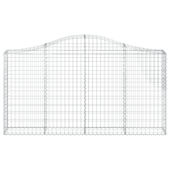 Coșuri Gabion Arcuite 8 buc - Gard Decorativ Fier Galvanizat