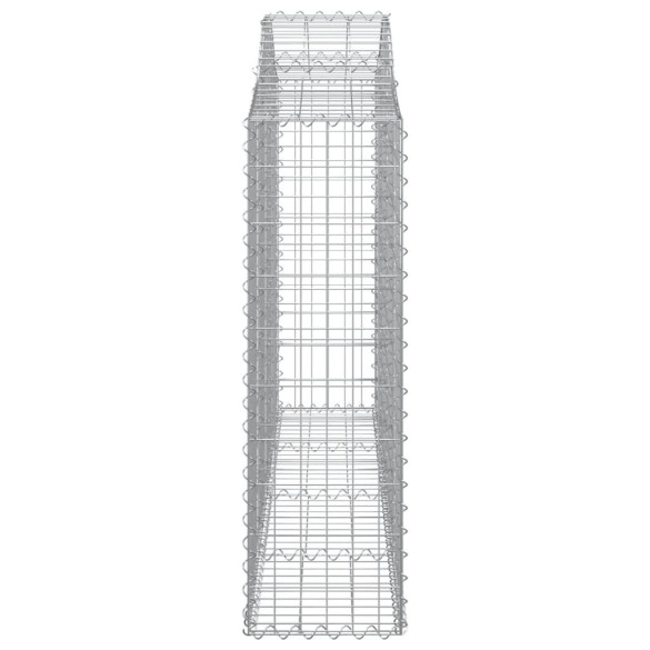 Coșuri Gabion Arcuite 8 buc - Gard Decorativ Fier Galvanizat