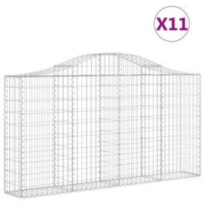 Coșuri Gabion Arcuite Fier Galvanizat | Barieră Decorativă Grădină 2