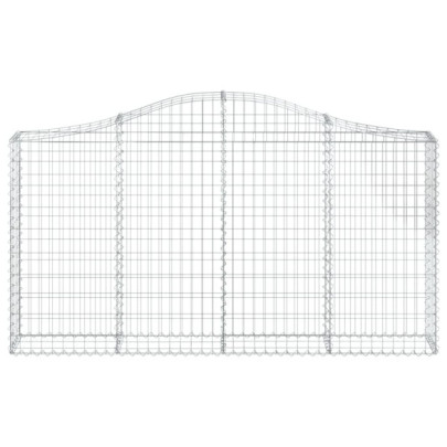 Coșuri Gabion Arcuite Fier Galvanizat | Gard Decorativ