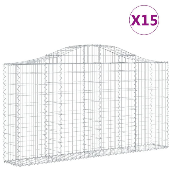 Coșuri Gabion Arcuite Fier Galvanizat | Garduri Decorative