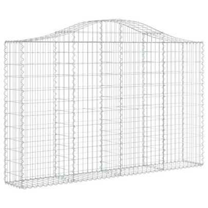 Coșuri Gabion Arcuite Fier Galvanizat - Barieră Decorativă