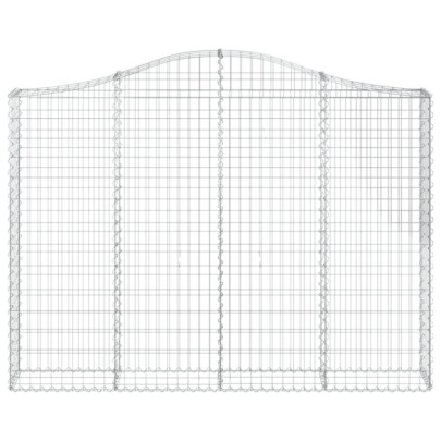 Coșuri Gabion Arcuite 3 buc - Fier Galvanizat | Livrare Gratuită